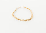 Lane Bead Bracelet in Gold Brass